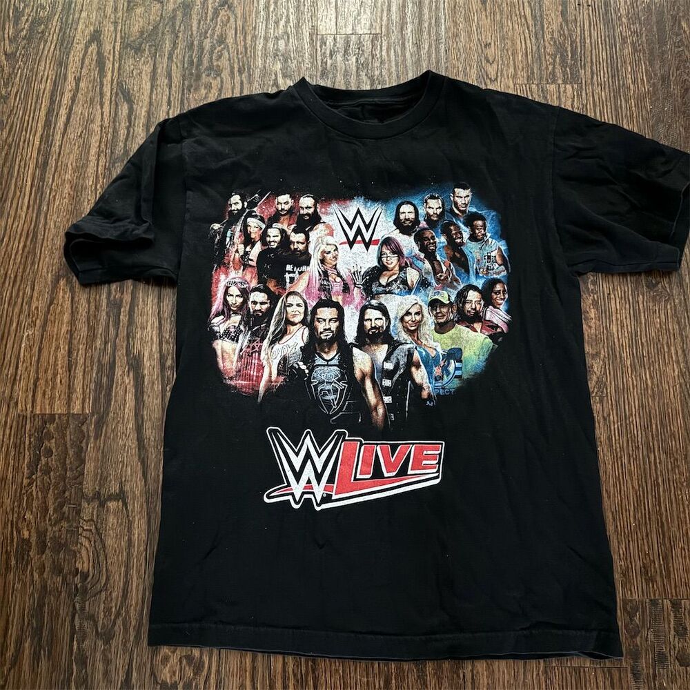 WWE Live 2018 Fall Tour Men's T-Shirt Black Size M NWO: Charlotte Flair: WWF